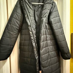 Fabletics Women's Black Quilted Coat